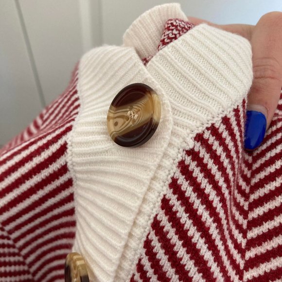 Lulus red striped sweater - Picture 3 of 6